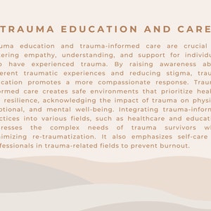 Trauma and Trauma Informed Care Educational Bundle image 9