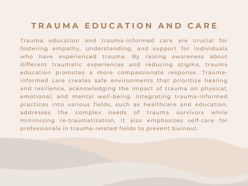 Trauma and Trauma Informed Care Educational Bundle image 9