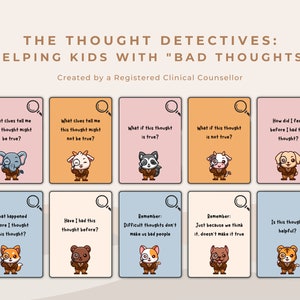 The Thought Detectives: kinderen en kinderen helpen om te gaan met moeilijke gedachten en emoties en deze te begrijpen | OCS, angst, geestelijke gezondheid