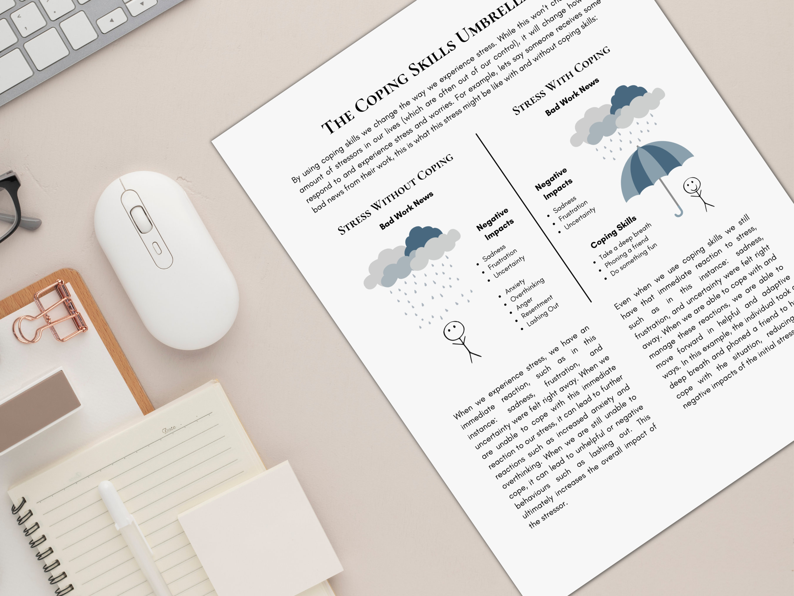 Coping Skills Umbrella Psychology Worksheets and Etsy Canada