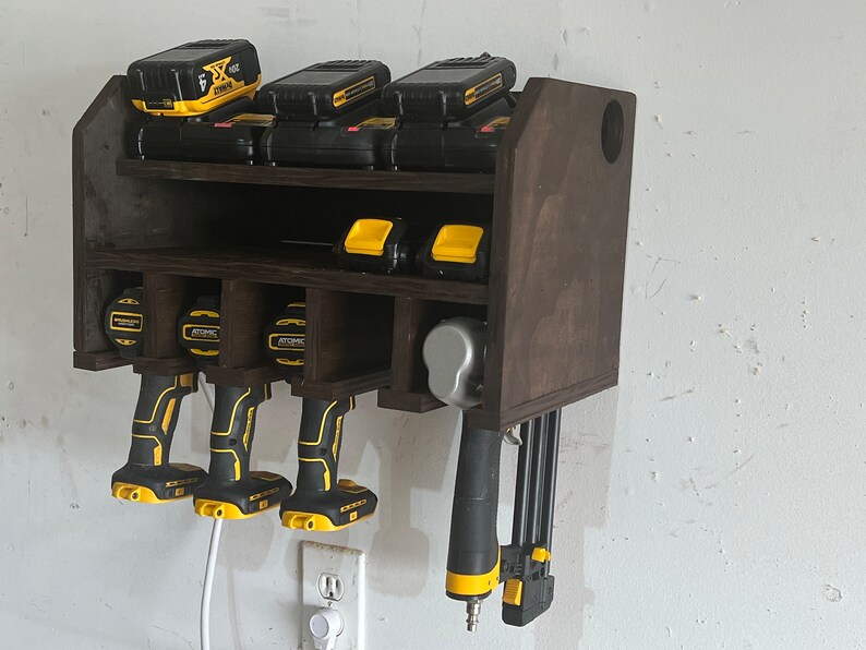Drill Charging Station Drill Station Charging Storage Etsy