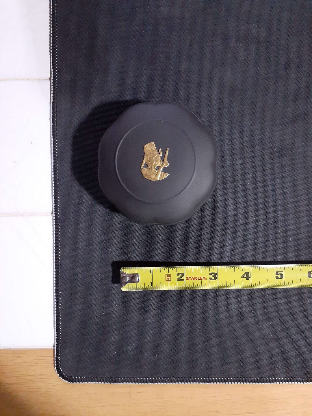 Wedgwood Basalt Jasperware Egyptian Box in Gold Etsy