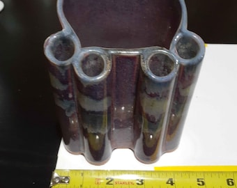 Vintage Studio Pottery Brush Holder/Pencil Holder Home Décor