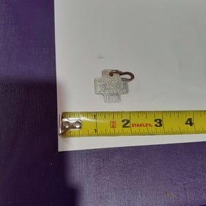 Vintage Metal 1956 Dog Vaccination Tag
