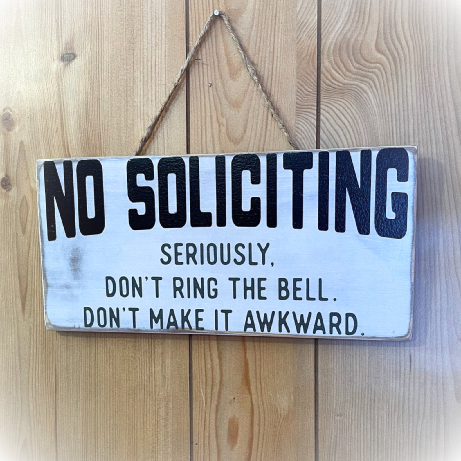 Funny No Soliciting Sign Do Not Disturb Front Door Sign Porch Decor ...