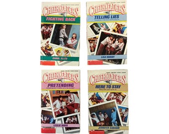 Vintage Scholastic Cheerleaders Book Lot #42-45 80s YA Paperbacks Set of 4