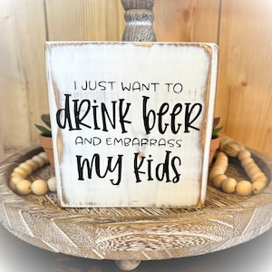 Gifts For Him - Gifts For Dad - Gifts Under 20 - Custom Bar Sign - Wood Bar Sign - Funny Man Cave Decor - Funny Dad Sign - Beer Lover Sign