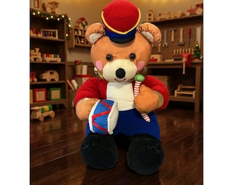 Vintage 1993 Toy Soldier Bear, 14.5" Plush Collectible