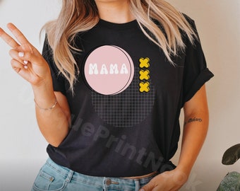 Retro Mama Graphic Tee – Trendy Mom Shirt