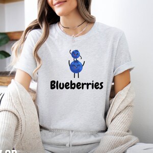 Adorable Blueberry Graphic Tee, Fruit Shirt, Farmes Market Shirt, Food Shirt, Fruit Tshirt, Blueberry Shirts, Blueberry Gifts, Fruit Lover