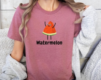 Whimsical Watermelon Smile Tee, Unisex Jersey Shirt