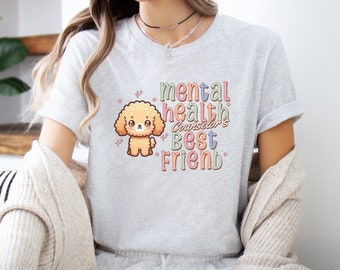 Mental Health Counselor Golden Doodle T-Shirt – Therapist Tee