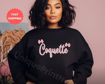 Kokette Sweatshirt, Rosa Bögen, Gemütlicher Rundhalsausschnitt, Geschenk für Sie