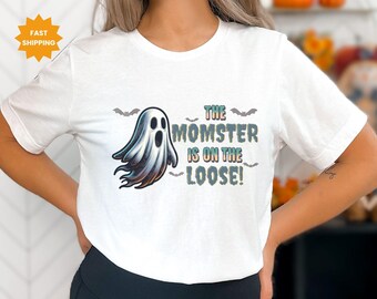 Momster Halloween Shirt, Ghost Graphic Tee