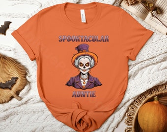 Spooktacular Aunt Halloween T-Shirt: Witch Auntie Gift