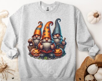 Halloween Gnomes Sweatshirt: Spooky Fall Pullover