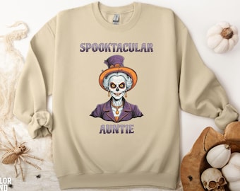 Spooktacular Auntie Halloween Sweatshirt: Spooky Aunt Shirt