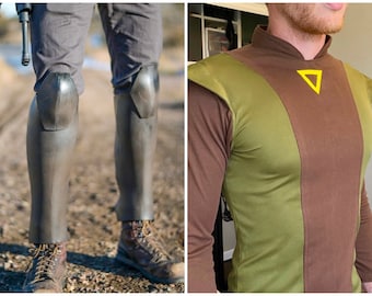 Kanan Cosplay Patterns Bundle - Shirt Sewing Pattern & Leg Armor EVA Foam Pattern