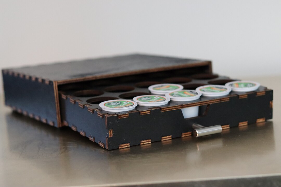 Wooden K Cup Storage Drawer K Cup Storage Coffee Storage Etsy