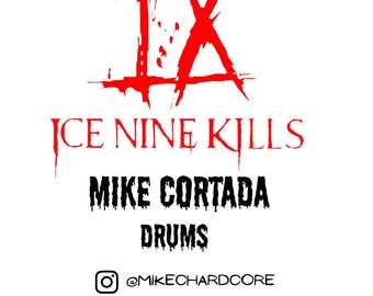 Cartão fotográfico personalizado de Mike Cortada da Ice Nine Kills