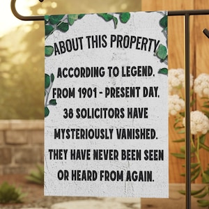 No Soliciting Sign Funny, No Soliciting Yard Sign, No Trespassing Sign,  Sarcastic Yard Flags, Funny Yard Art, Gifts for Home