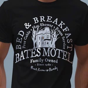 Comfort Colors Bates Motel Grunge T-Shirt, Bates Motel Halloween Shirt, Horror Movie Shirt, Halloween Party Shirt, Funny Bates Motel Shirt