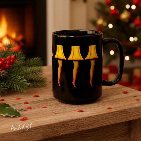 Leg Lamp Christmas Coffee and Tea Mug 15oz, A Christmas Story Cup, Leg Lamp  Decor, Gift Ideas for Him