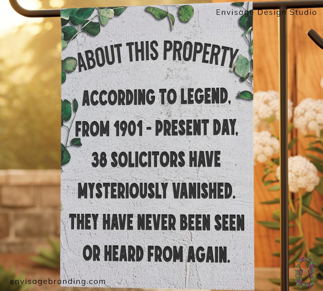 No Soliciting Sign Funny, No Soliciting Yard Sign, No Trespassing Sign ...