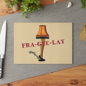 Frageelay Leg Lamp Cutting Board, Chopping Board, Charcuterie Board, A Christmas Story Gifts, Gifts for Home, Funny Cutting Boards