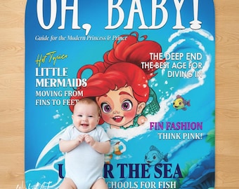 Baby Little Mermaid Cover Soft Baby Blanket, Fairytale Blanket, Luxury Baby Blanket, Toddler Blanket, Princess Nursery, Baby Shower Gifts