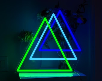 Cyberpunk Triangle LED Neon Sign