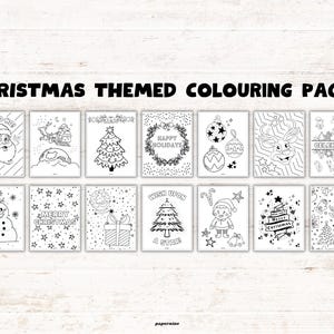 Christmas Printable Activity Book for Kids: Holiday Games, Puzzles & Coloring Pages (Instant Download) image 3