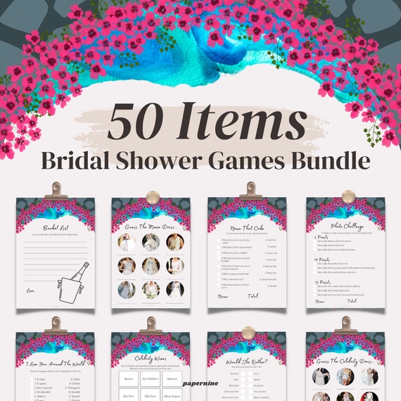 The Nightmare Before Christmas Bridal Shower Games Bridal Shower Bundle,  Game Set / Printable 