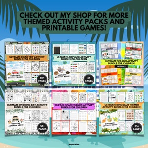 Ultimate Cruise Themed Printable Activity Bundle Pack For Children 65 Page Ship Boat Games Family Holiday Vacation Travel Journal Colouring image 5