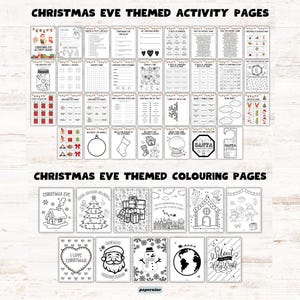 Christmas Printable Activity Book Bundle for Kids: Holiday Games, Puzzles & Coloring Pages (Instant Download) image 3