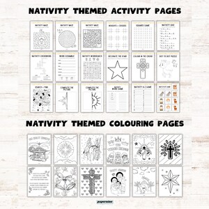 Christmas Printable Activity Book Bundle for Kids: Holiday Games, Puzzles & Coloring Pages (Instant Download) image 4