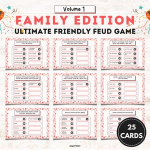Family Feud Game: Trivia Night Fun (Instant Download)