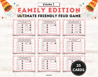 Family Feud Game: Trivia Night Fun (Instant Download)