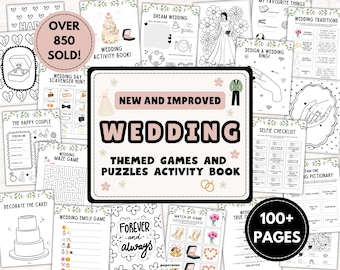 Wedding Activity Book for Kids: Fun Games & Puzzles (Instant Download)