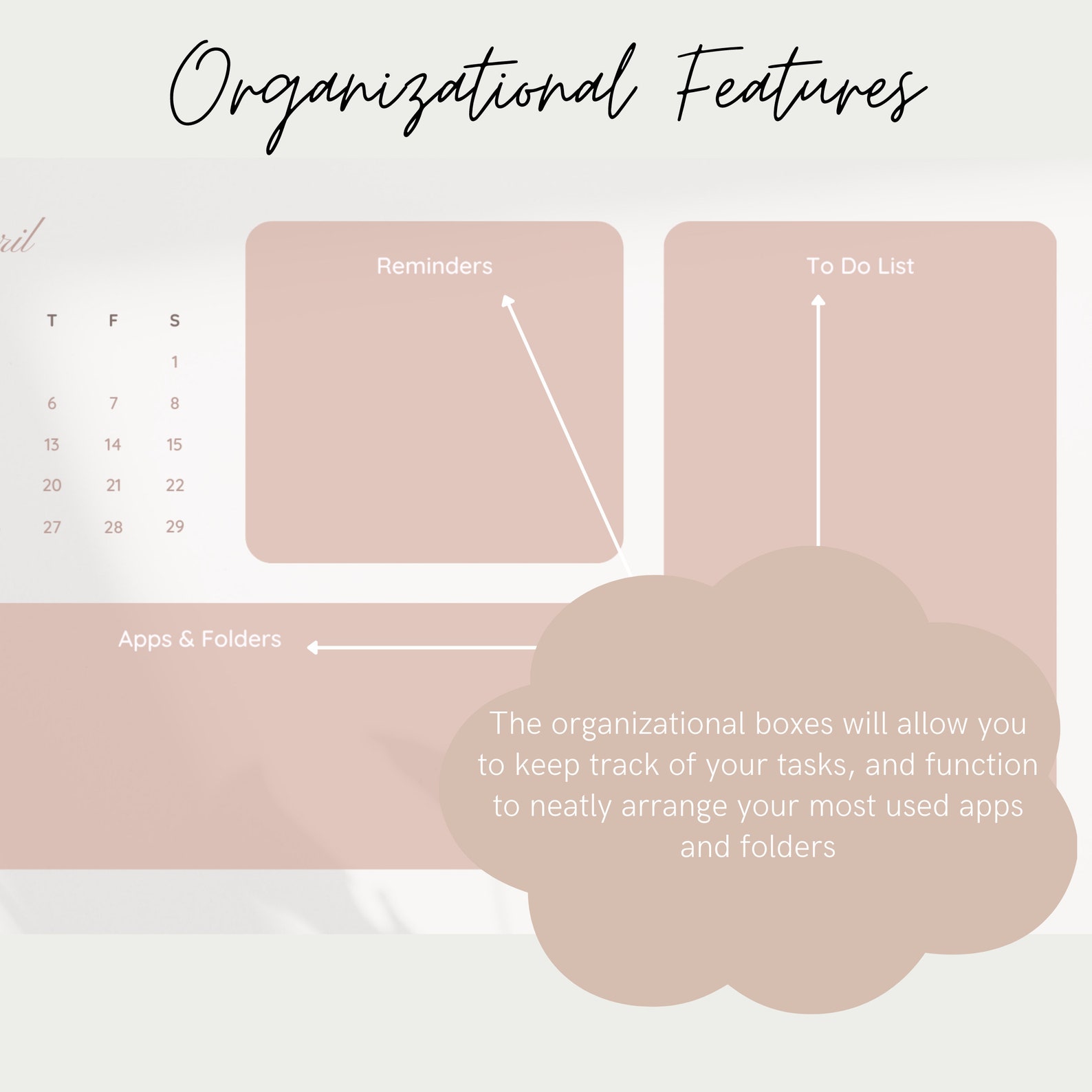 Desktop Wallpaper Calendar Organizer August 2022 July 2023 Etsy