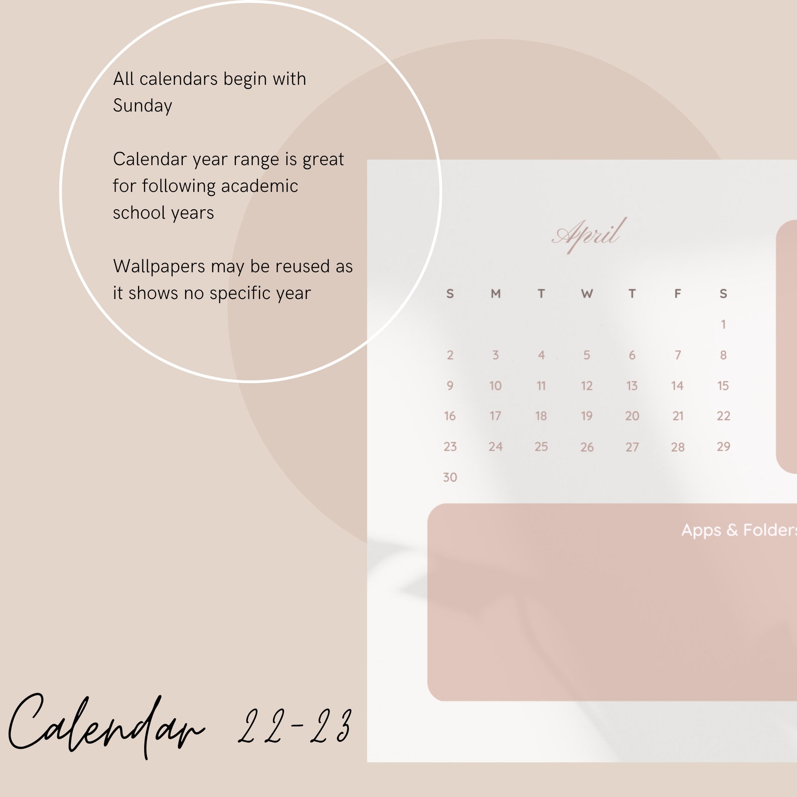 Desktop Wallpaper Calendar Organizer August 2022 July 2023 Etsy