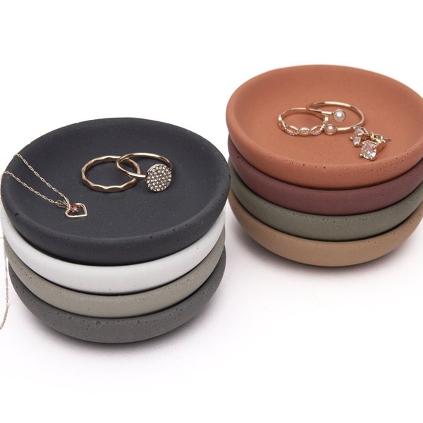 Concrete Jewelry Dish - Ring Holder - Jewelry Holder - Trinket Dish - Minimalist - Jewelry Storage - Modern - Jewelry Dish - Small Dish