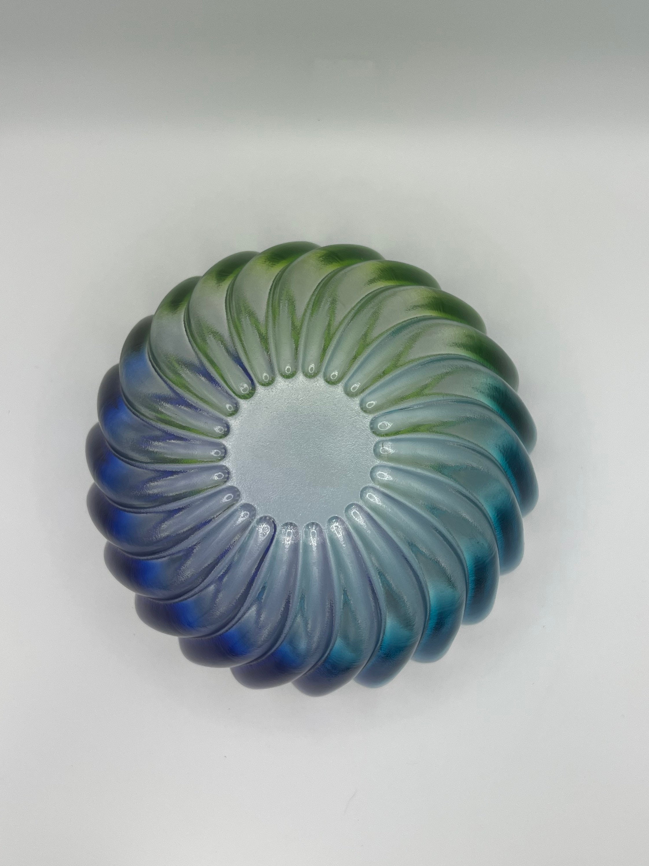 Vintage Studio Nova Solaris Swirl Bowl in Green, Teal & Blue Etsy