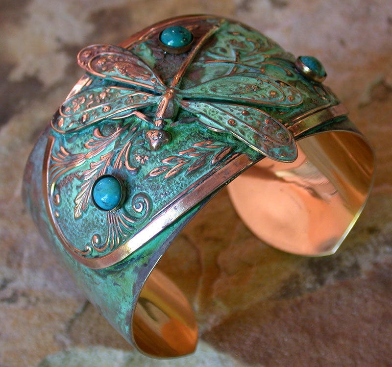 Vintage Elaine Coyne Modernist Brass Verdigris Patina Horse Head Belt Buckle Amazon.com: Elaine Coyne Collectible Artwear Verdigris  main image 2