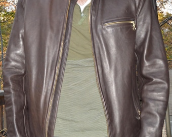 Vintage Schott Highwayman Rider Soft Leather Jacket. Size