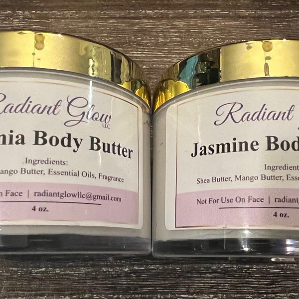 Radiant Body Butters and Body Scrubs