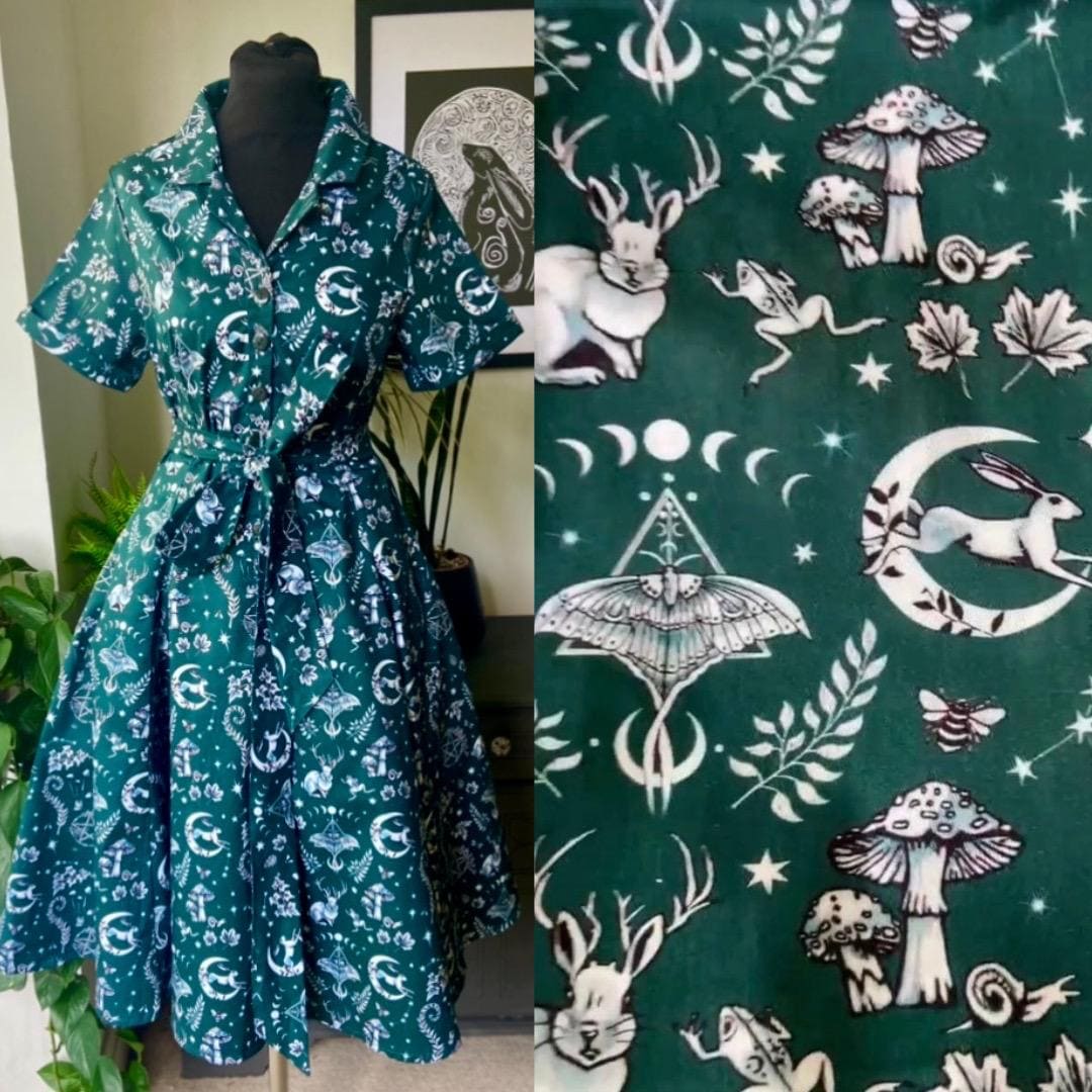 Spirit of Magic Retro Shirt Beautiful Forest Green