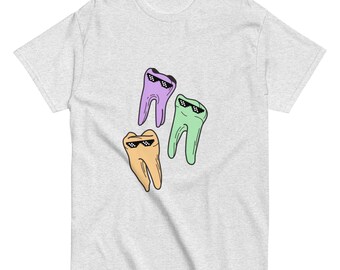 Dental Tshirt- Groovy Teeth Cotton Tee