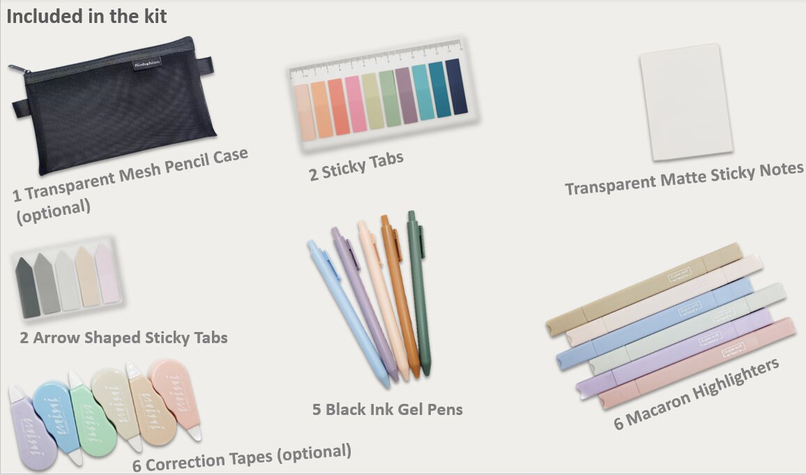 Annotation Kit Book Annotation Kit Book Annotation Stationery Set