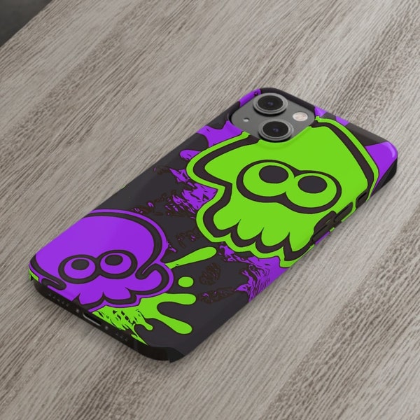 Splatoon 3 phone case iPhone 14 13 12 11 8 7 6 Samsung Plus SE XS Pro Max X XR Mini Tough Inkling Shiver Frye Big Man Deep Cut Callie Marie